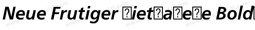 Neue Frutiger Vietnamese Bold字体转换